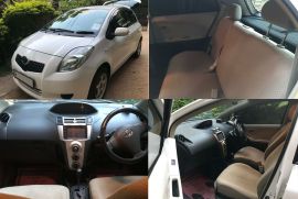 Toyota Vitz 2007/2010 white |Beige